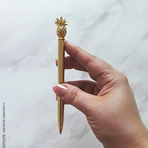 עט אננס זהב