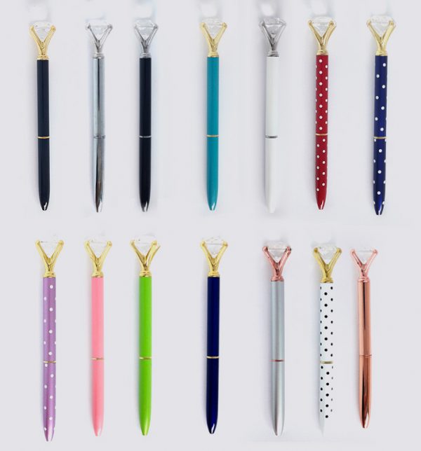 עטים מיוחדים- עט יהלום בצבעים